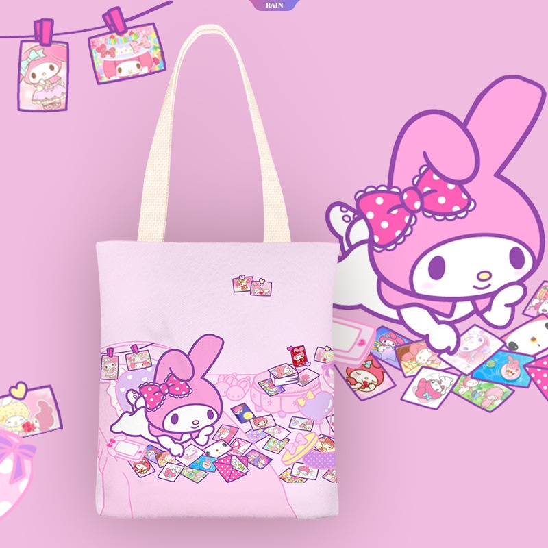 Túi Xách Canvas Họa Tiết Hoạt Hình Sanrio My Melody Phong Cách Nhật Bản 2023