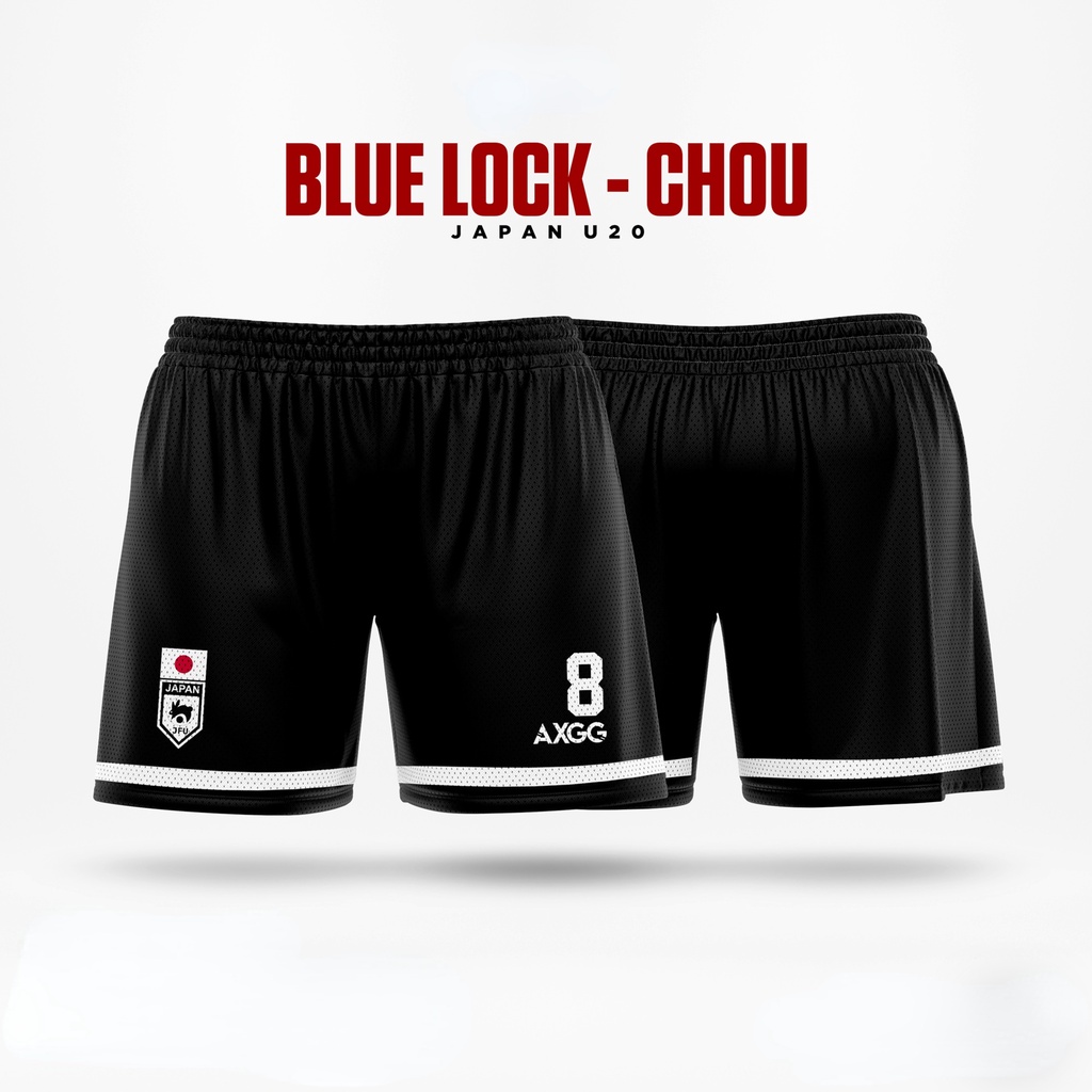 "Blue Lock - Quần Short Unisex Anime Jersey U20" Nhật Bản