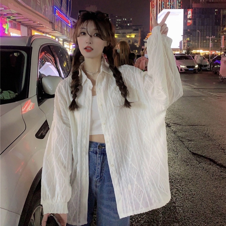 COZOK Áo Sơ Mi Dài Tay Họa Tiết Hoa Thời Trang Cho Nữ