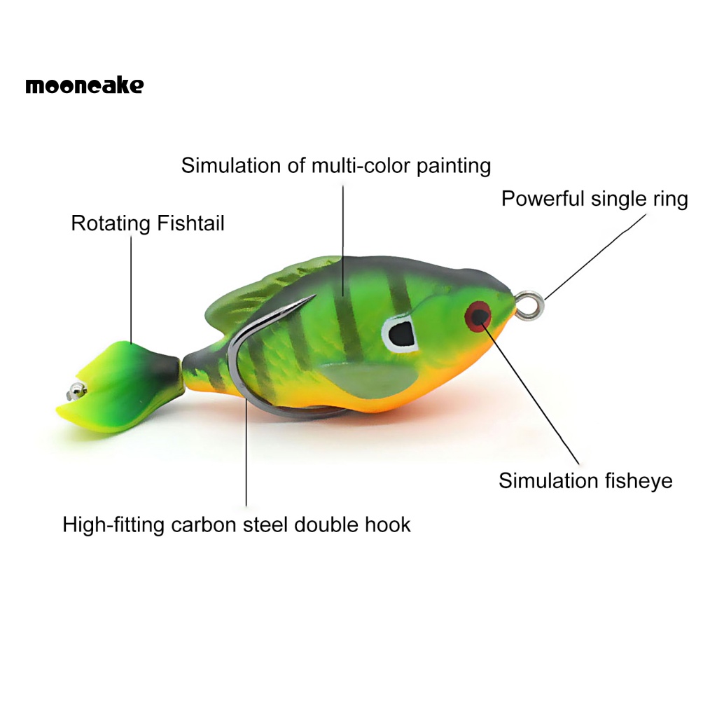 Mồi Câu Cá Giả 3D Không Biến Dạng 7.5CM / 8.6G Có Móc Sắc Bén