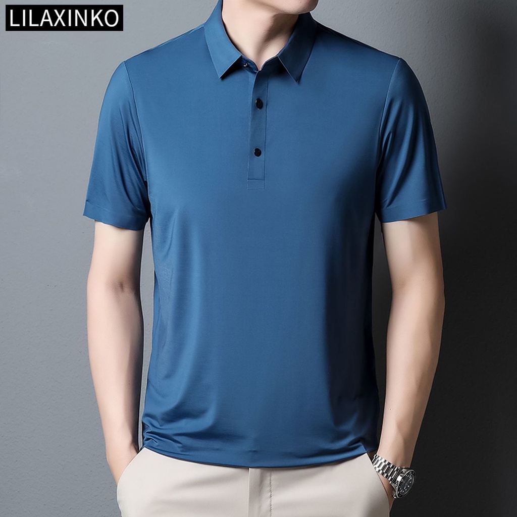 Áo Thun Polo Tay Ngắn Màu Trơn 7 Màu Thời Trang Dành Cho Nam
