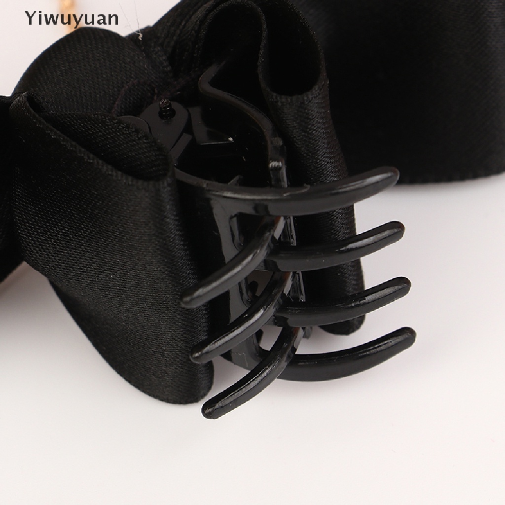 < Yiwuyuan > Kẹp Tóc Càng Cua Đính Hạt Ngọc Trai Và Kim Loại Chiffon Thanh Lịch Ngọt Ngào Trang Trí Tóc