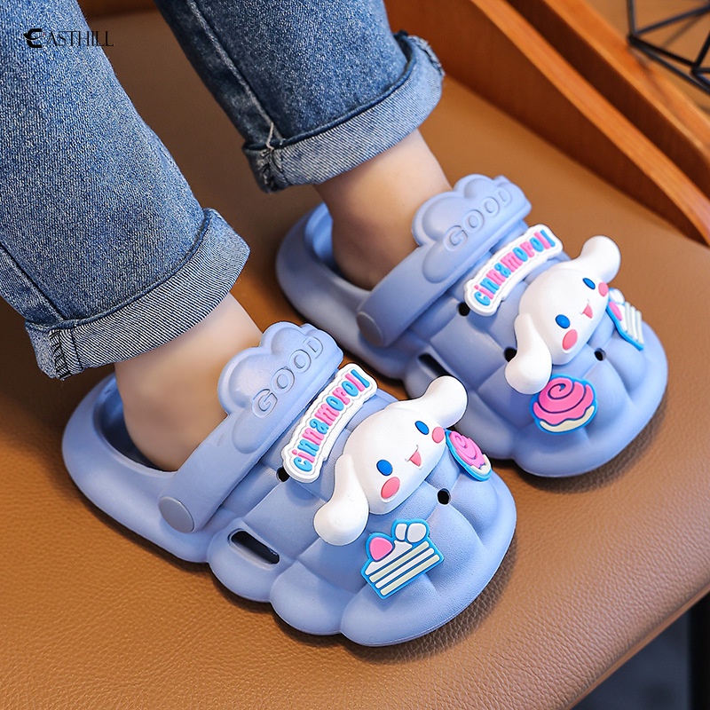 SANRIO Dép Đi Biển Chống Trượt Họa Tiết Hoạt Hình MyMelody Cinnamoroll Kuromi Cho Bé