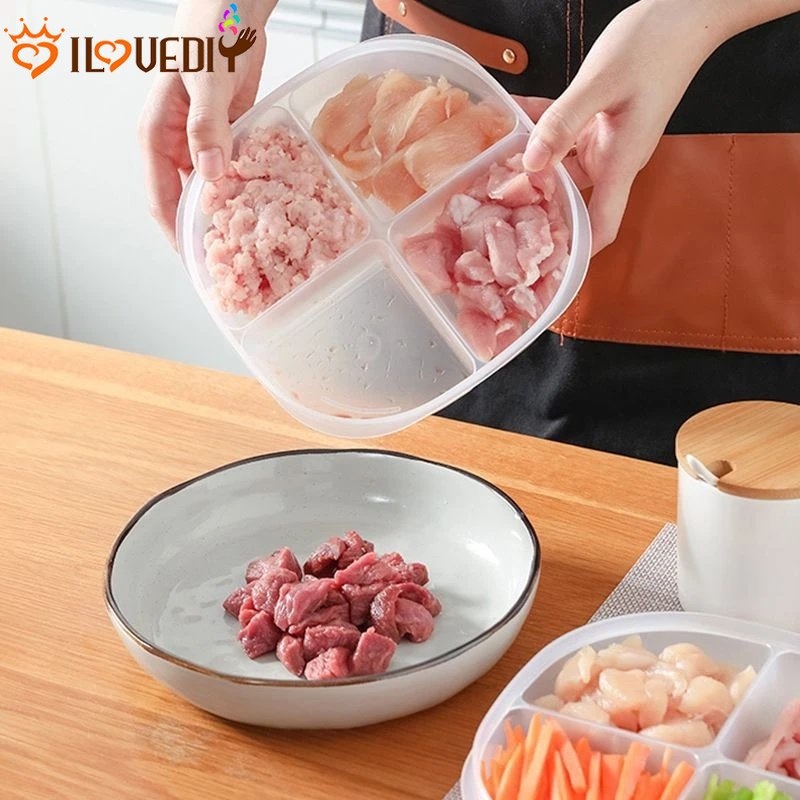 Hộp đựng thực phẩm 4 Ngăn Cho Tủ Lạnh
