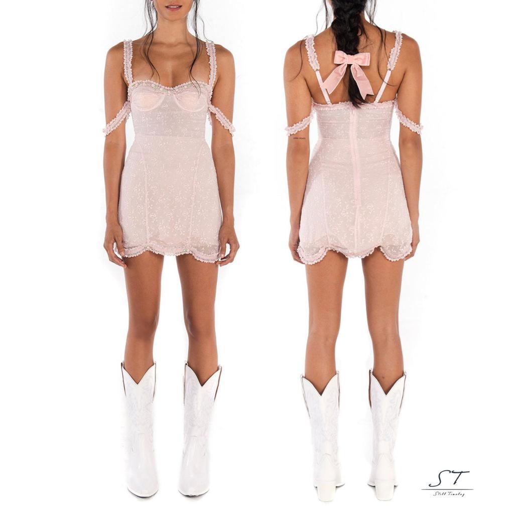 Đầm Hai Dây CY03 Họa Tiết Hoa Thời Trang Mùa Hè Cho Nữ