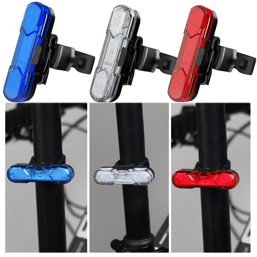 Đèn LED Cảnh Báo An Toàn Gắn Đuôi Xe Đạp Sạc Cổng USB Chống Nước Xoay Được