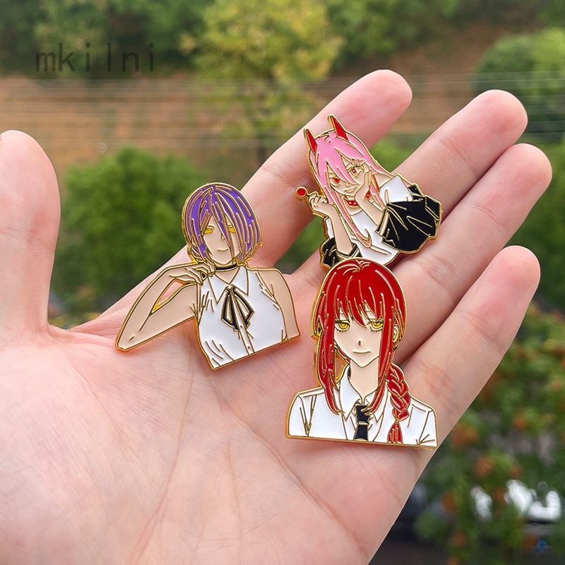 Móc Khóa Hình Nhân Vật Hoạt Hình Chainsaw Man Pochita Power Angel Dễ Thương