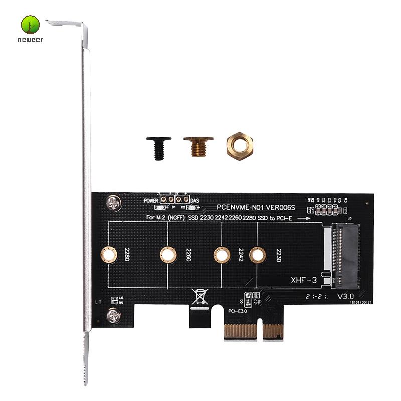 Bộ Chuyển Đổi PCIE Sang M2 3.0 X1 Sang NVME SSD M2 PCIE Hỗ Trợ 2230 2242 2260 2280 M.2 SSD