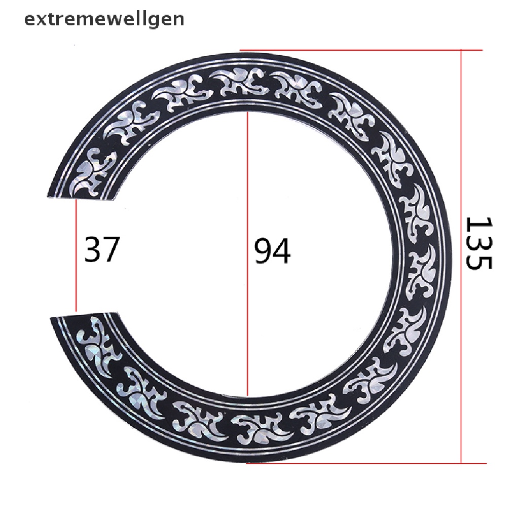 Miếng Dán Lỗ Âm Thanh Bằng PVC Cứng Kích Thước 104mm 94mm inch Cho Đàn Guitar