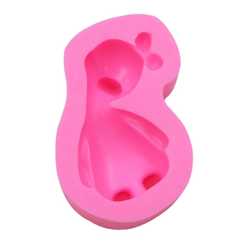 Khuôn Silicon Làm Đồ Trang Trí DIY Hình Chú Vịt Hoạt Hình Dễ Vệ Sinh