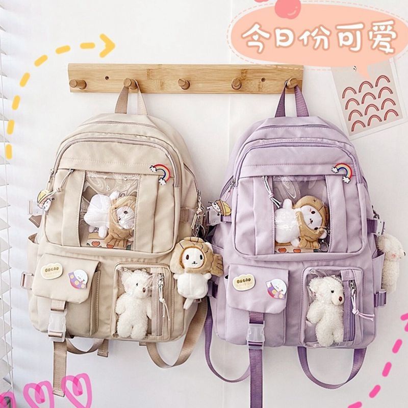 Ba Lô Học Sinh Kích Thước Lớn Phong Cách Harajuku Nhật Bản Kiểu Dáng Mới