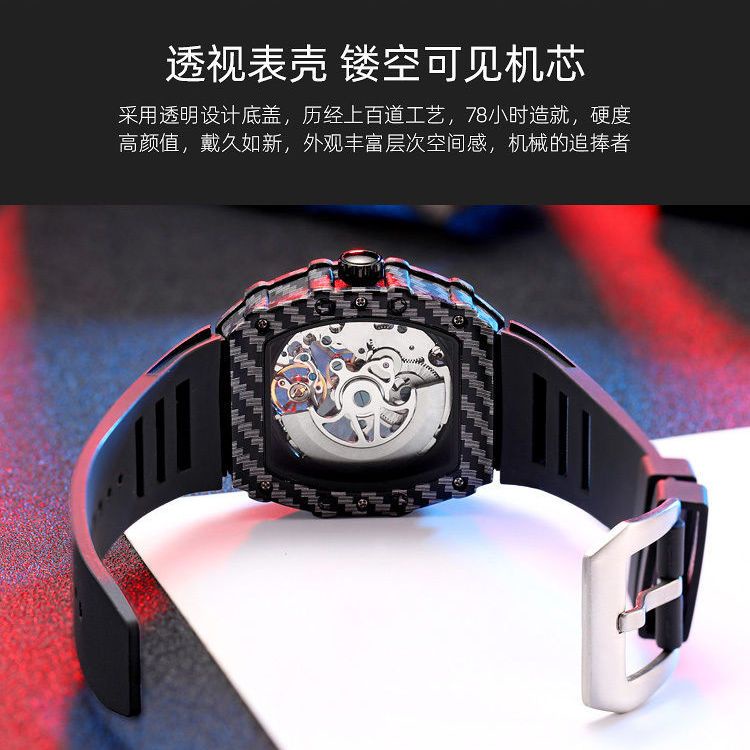 Đồng Hồ Cơ Tự Động Richard Skeleton Hai Mặt Thời Trang Mới 2023 Cho Nam