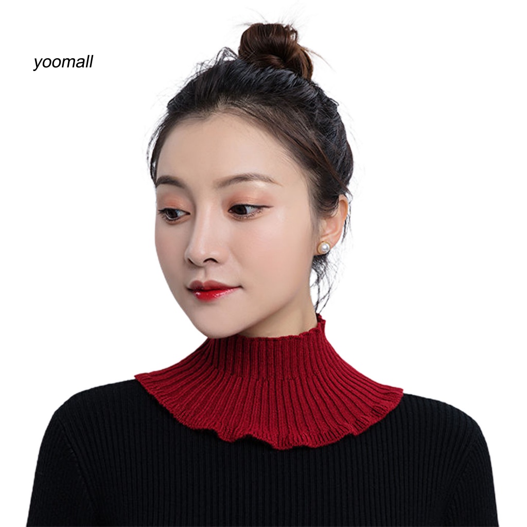 Yo / Cổ Áo Giả Dệt Kim Đẹp Có Thể Tháo Rời Giữ Ấm Bảo Vệ Cổ Cho Nữ