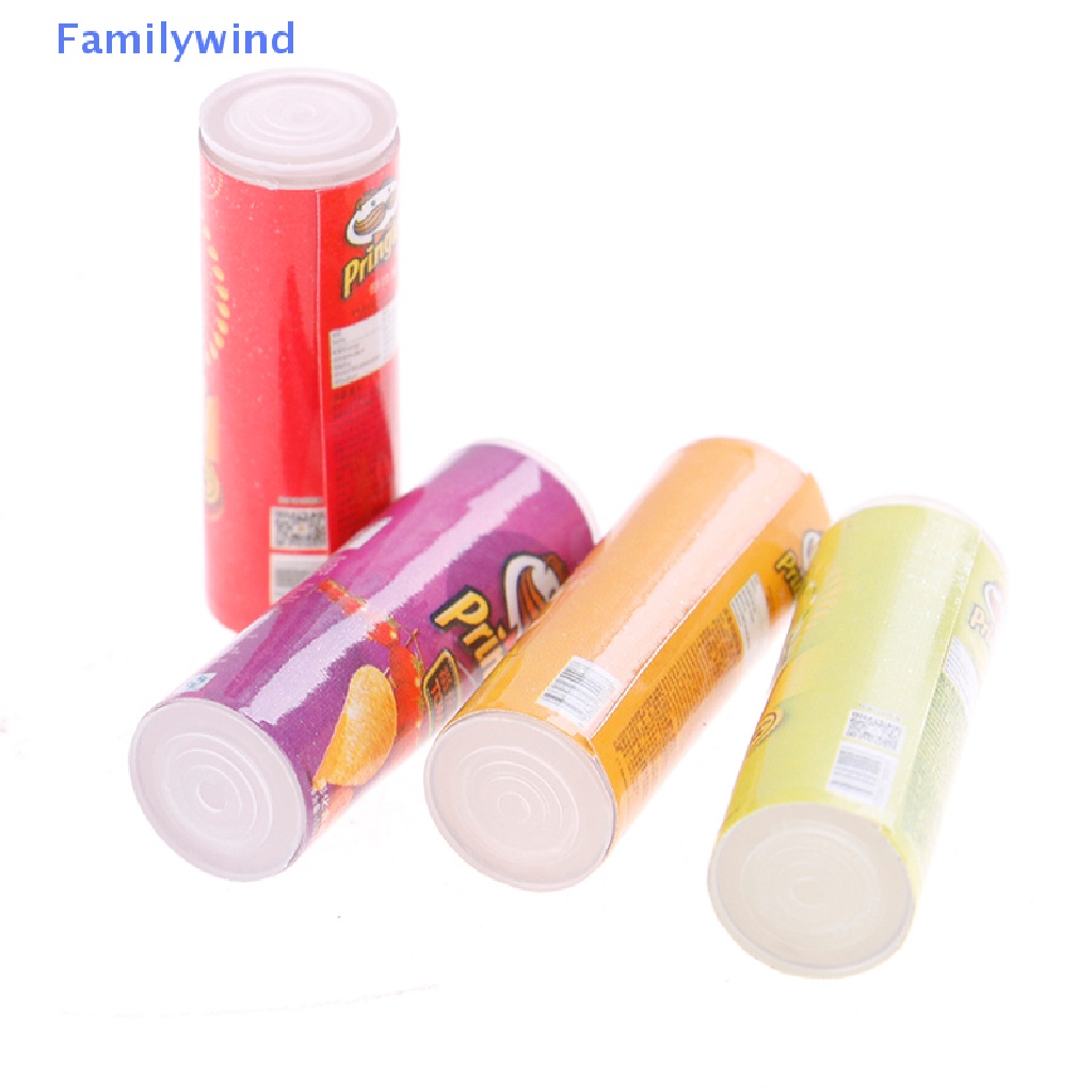 Set 4 Bình Đựng Khoai Tây Chiên Mini Tỉ Lệ 1: 12 Trang Trí Nhà Búp Bê