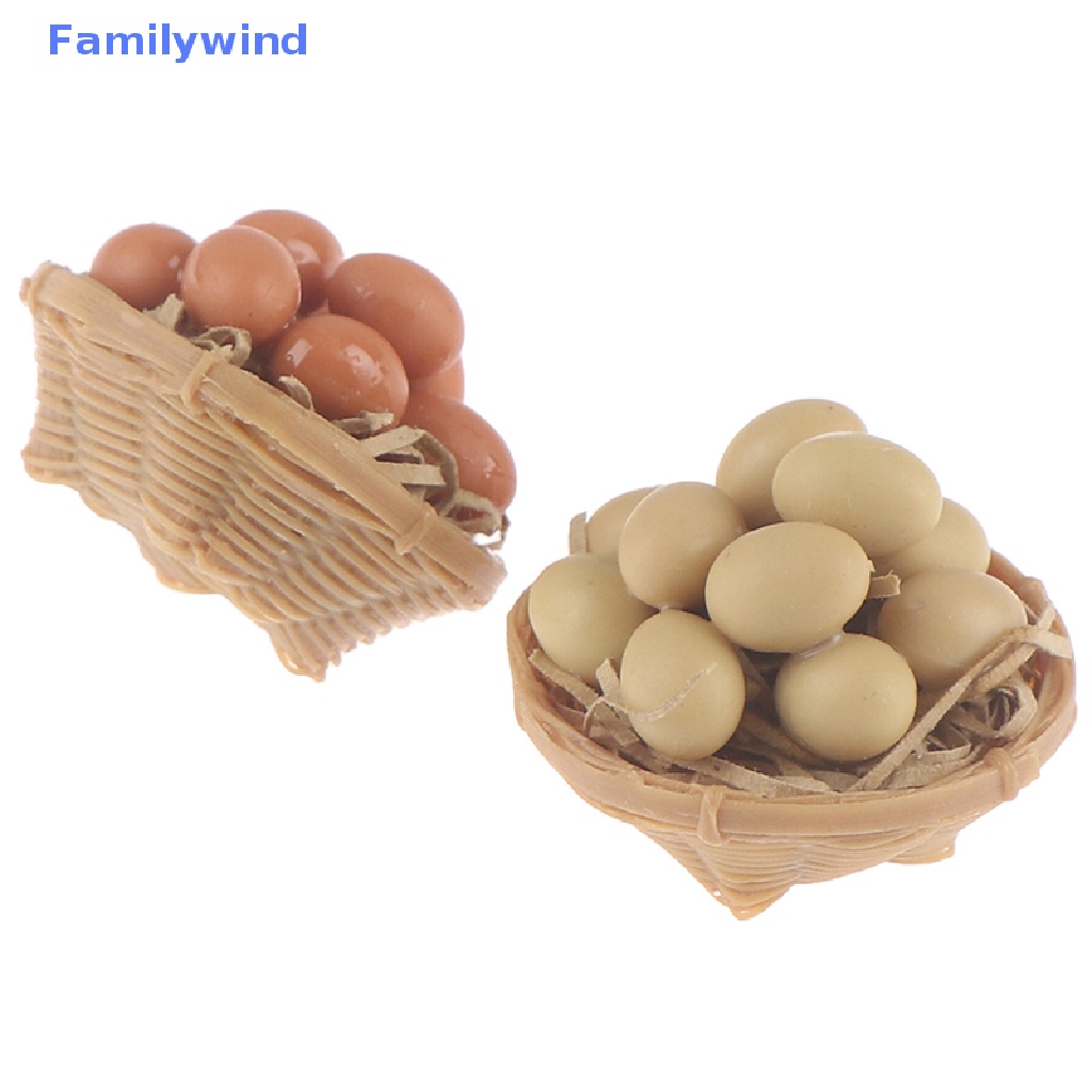 Rổ Đựng Trứng Trang Trí Nhà Búp Bê Tỉ Lệ 1: 12