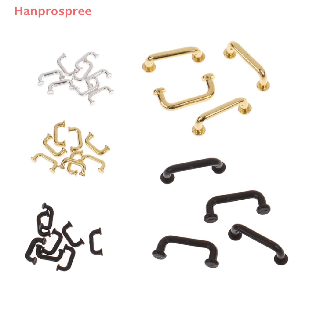 1 Bộ Tay Nắm Cửa / Tủ Chén / Tủ Nội Thất Trang Trí Nhà Búp Bê Tỉ Lệ 1: 12