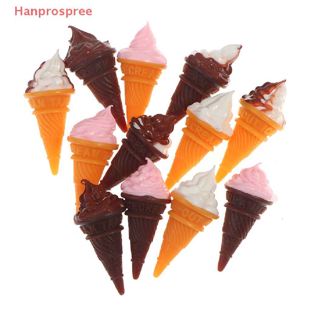 Set 2 Cây Kem Mini Trang Trí Nhà Búp Bê Tỉ Lệ 1: 12