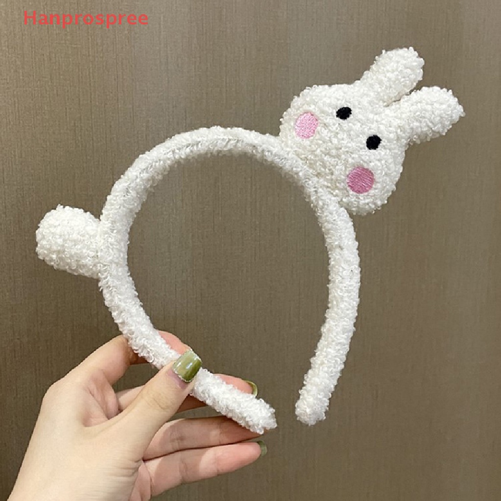 Hanprospree > Băng Đô Cài Tóc / Trang Điểm Rửa Mặt Trang Điểm Lông Thỏ Mèo Hoạt Hình Hàn Quốc Dễ Thương Vui Nhộn Thời Trang Thu Đông 2022 Cho Nữ
