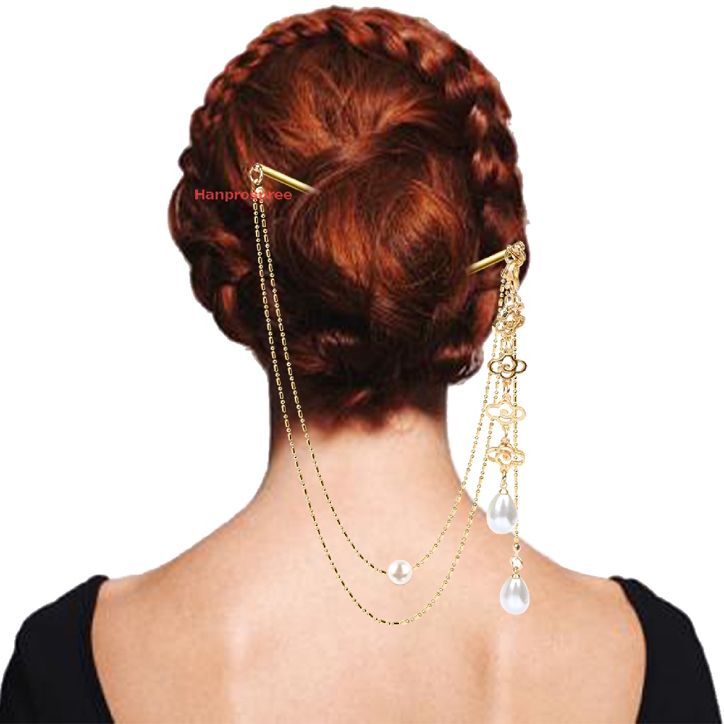 Bộ 2 Trâm Cài Tóc Tua Rua Phong Cách Trung Hoa Cổ Điển