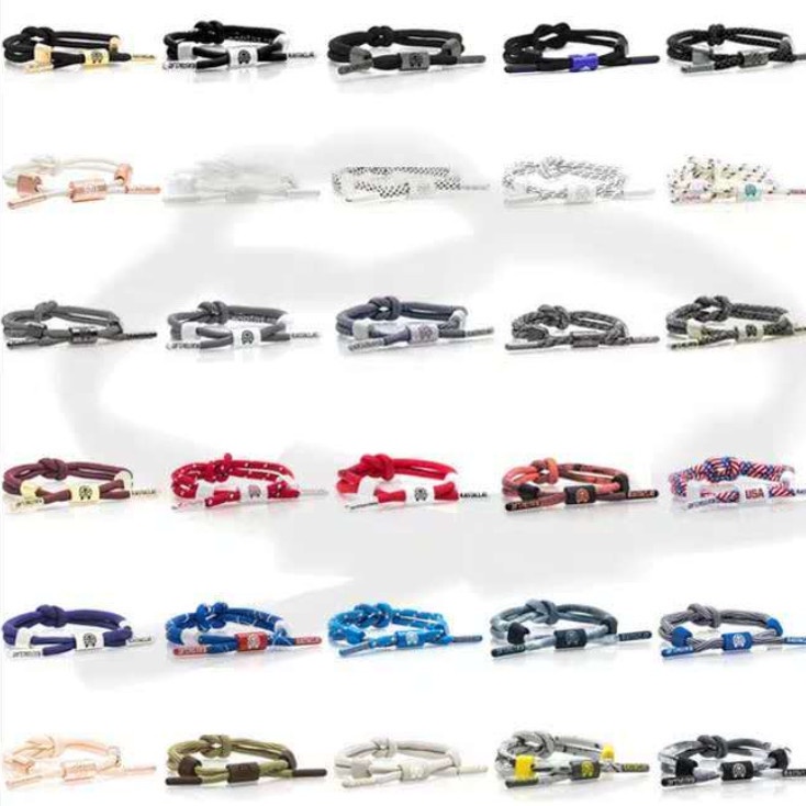 Vòng Tay Thắt Nút Màu Mực Kiểu Dáng Thể Thao Cho Nam Và Nữ