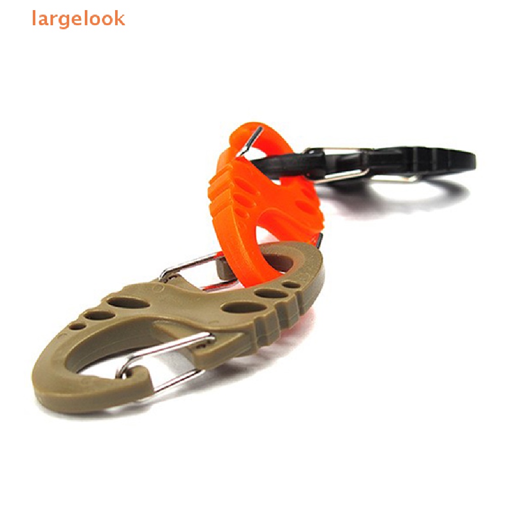 1 Túi Móc Khóa Carabiner Hình Chữ S Nhiều Màu Sắc Dùng Cho Cắm Trại Ngoài Trời