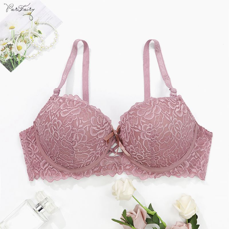 PARIFAIRY áo ngực cup c áo cúp ngực áo lót có gọng áo bra ren 36C 38C 40C 42C-7003