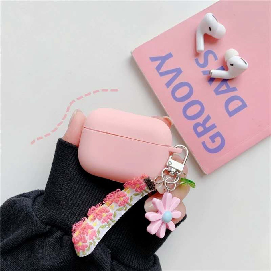 Vỏ Bảo Vệ Hộp Sạc Tai Nghe OPPO Enco buds 2 / Air 2i Bằng Silicon Hình Trái Tim Phối Ren Thời Trang