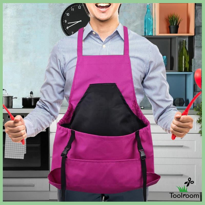 Tạp Dề Làm Vườn Có Túi Tháo Gỡ Nhanh