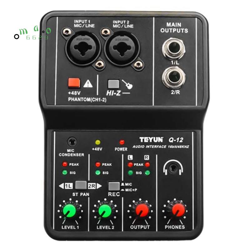 Bảng Mạch Âm Thanh TEYUN Q-12 Giao Diện 4 Kênh 48V Chuyên Dụng Cho Máy Tính Thẻ