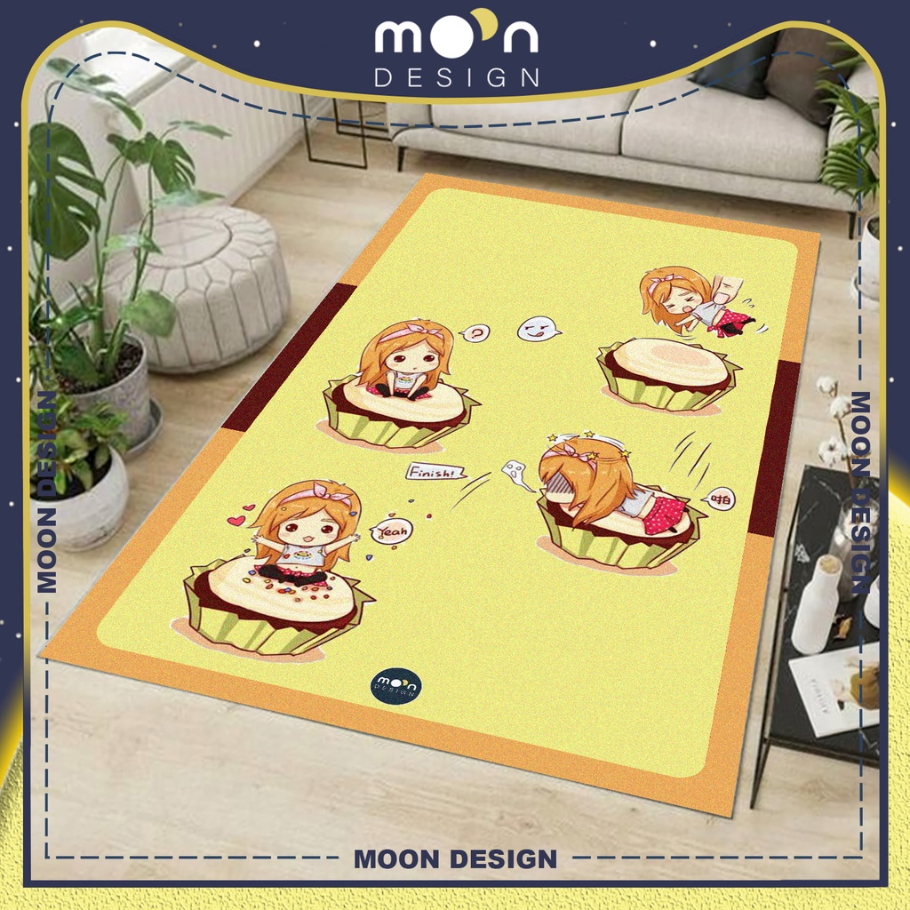 Thảm Trang Trí Moon Design Kpop Ca Sĩ Taeyeon SNSD Bánh Kem Decor Trải Sàn Phòng Ngủ Phòng Khách Văn Phòng