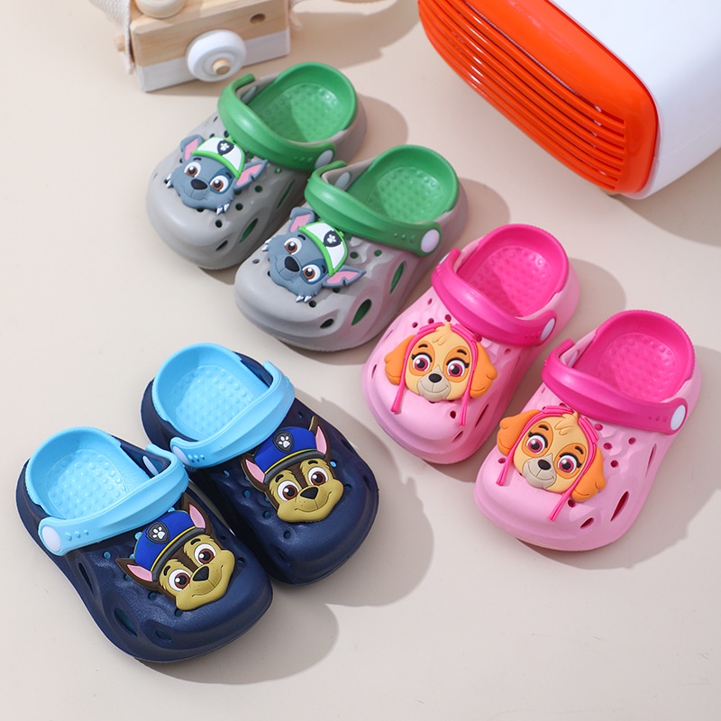 Dép Đi Trong Nhà Tắm Chống Trượt Mềm Mại Họa Tiết Hoạt Hình PAW Patrol Chase Skye Marshall Rubble Zuma Cho Bé