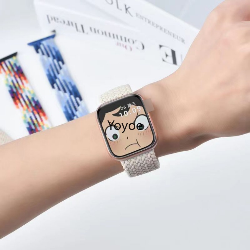 Dây Đeo Nylon Co Giãn Cho Đồng Hồ Thông Minh Apple Watch UItra 8 7 6 5 4 SE 3 2 1 iWatch 49mm 45mm 44mm 42mm 41mm 40mm 38mm