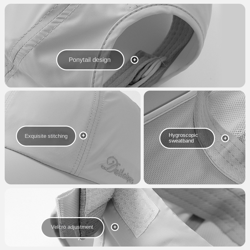 Mũ Lưỡi Trai Chống Nắng Thoáng Khí Nhanh Khô Thời Trang Mùa Hè Cho Nam Và Nữ