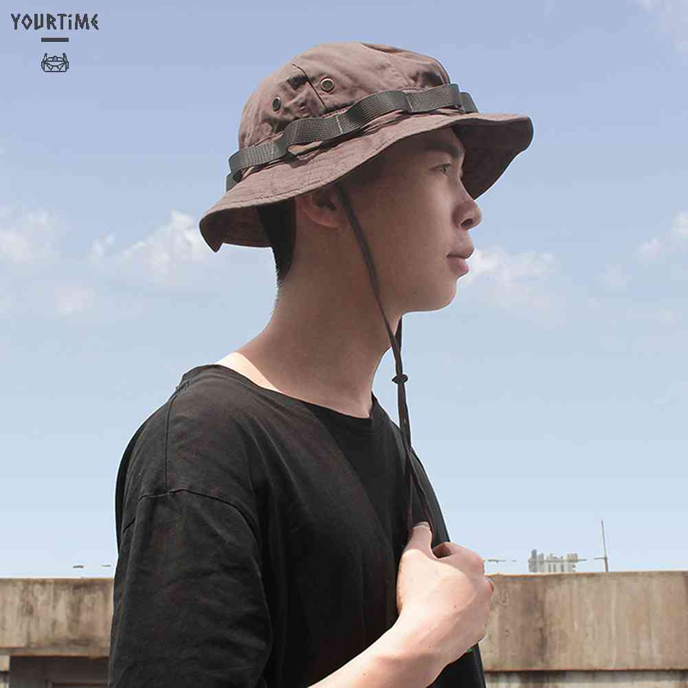 Nón Tai Bèo Chống Tia UV Bằng Vải Cotton Thoáng Khí Gấp Gọn Được Dành Cho Nam