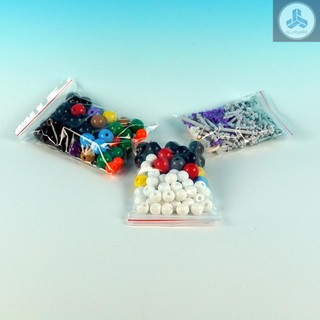 444PCS Molecular Model Kit Set (196 Atoms Model+244 Link Keys+ 3 Orbitals +1 T ool) Portable for Student/ Teaching/ Lab