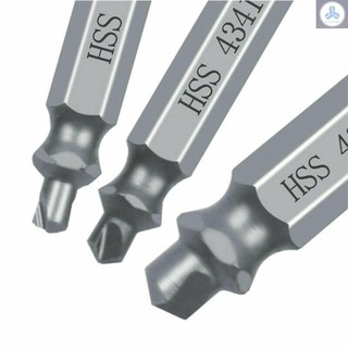 6Pcs Broken Screw Extractors Set Stripped Damaged Screw Remover Tool