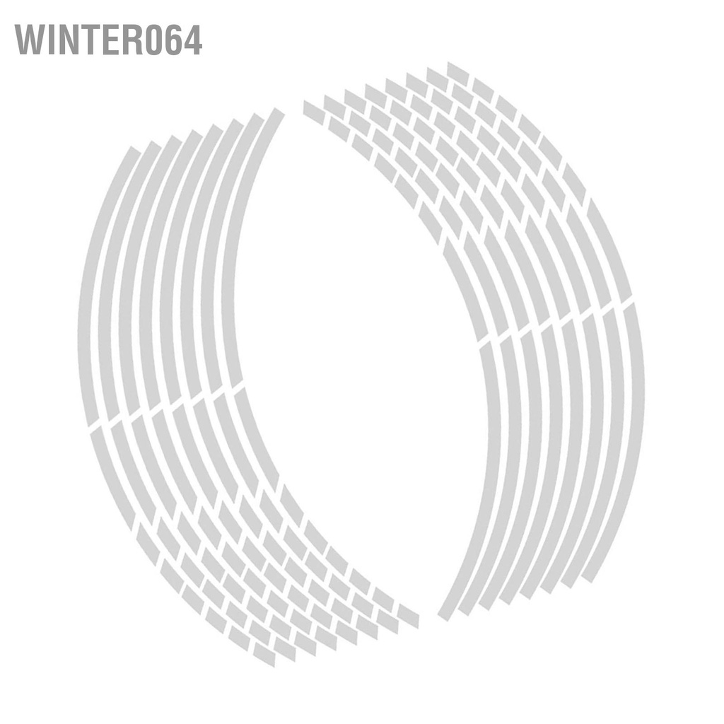 Bộ 16 Miếng Dán Phản Quang 18 Inch Dùng Trang Trí Vành Bánh Xe Hơi