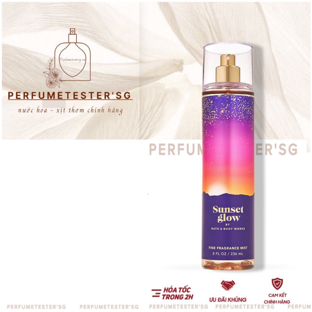 Xịt thơm  bodymist Bath & Body Works mùi Sunset Glow -𝒑𝒆𝒓𝒇𝒖𝒎𝒆𝒕𝒆𝒔𝒕𝒆𝒓
