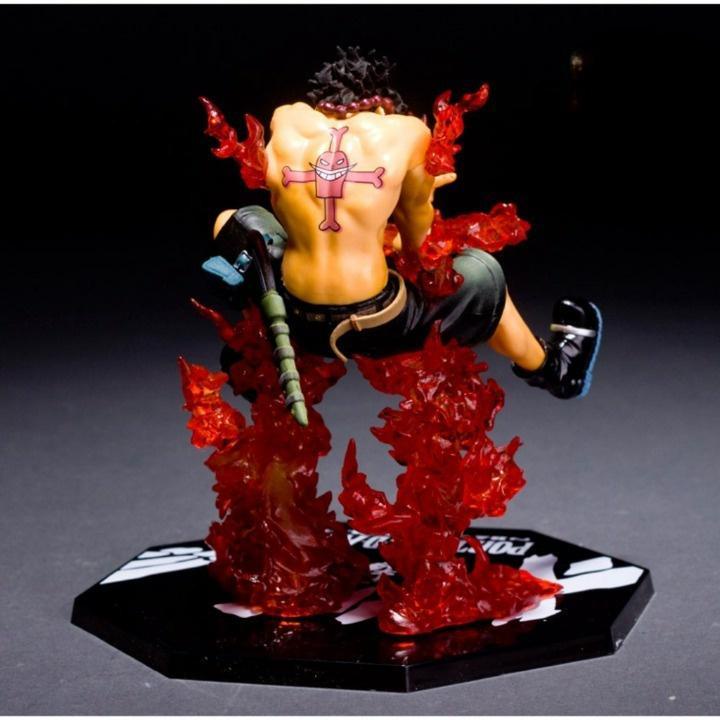 Mô hình nhân vật ACE hỏa quyền cao 42cm dáng đứng có 2 đầu thay thế | Figure anime one piece vua hải tặc đồ chơi mô hình