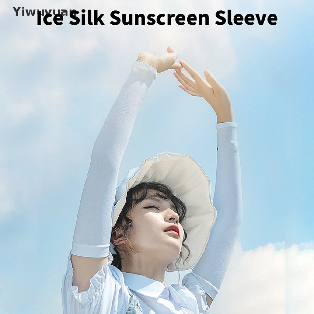 < Yiwuyuan > Vớ Ống Tay Và Cánh Tay Chống Tia UV Dùng Khi Đi Xe Máy / Đạp Thể Thao Băng Giá Mát Mẻ