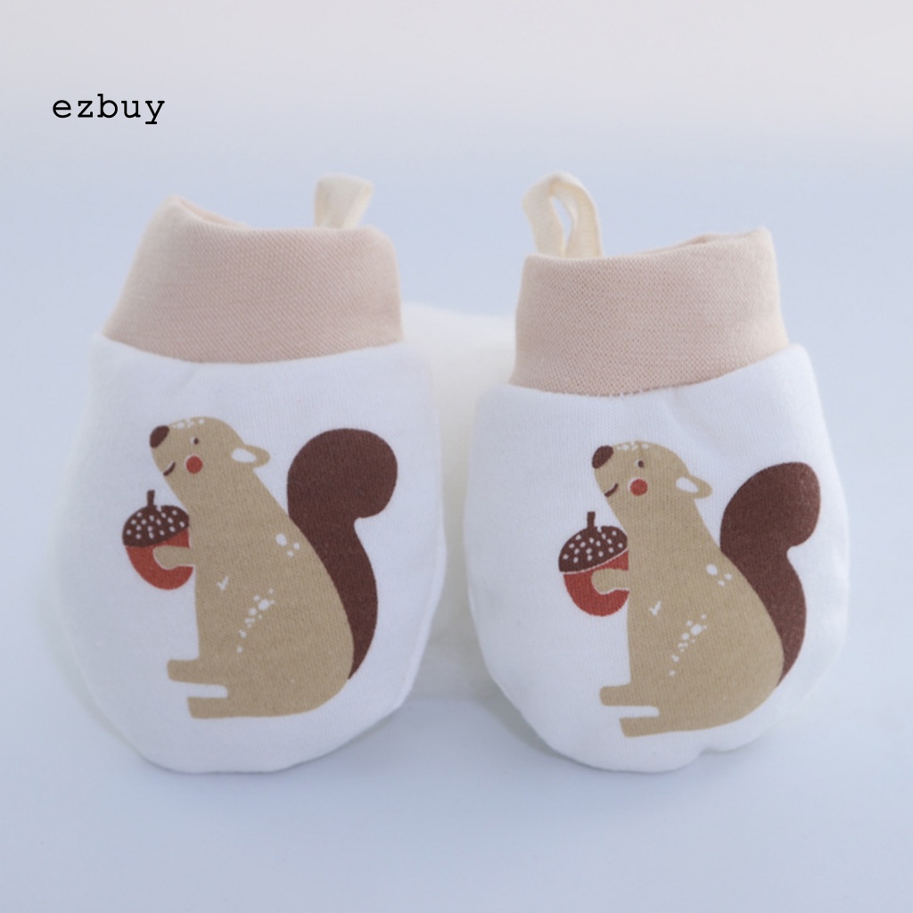 Găng Tay Giữ Ấm Chống Trầy Xước Bảo Vệ Mặt Dành Cho Trẻ Sơ Sinh 0-6 Tháng Tuổi