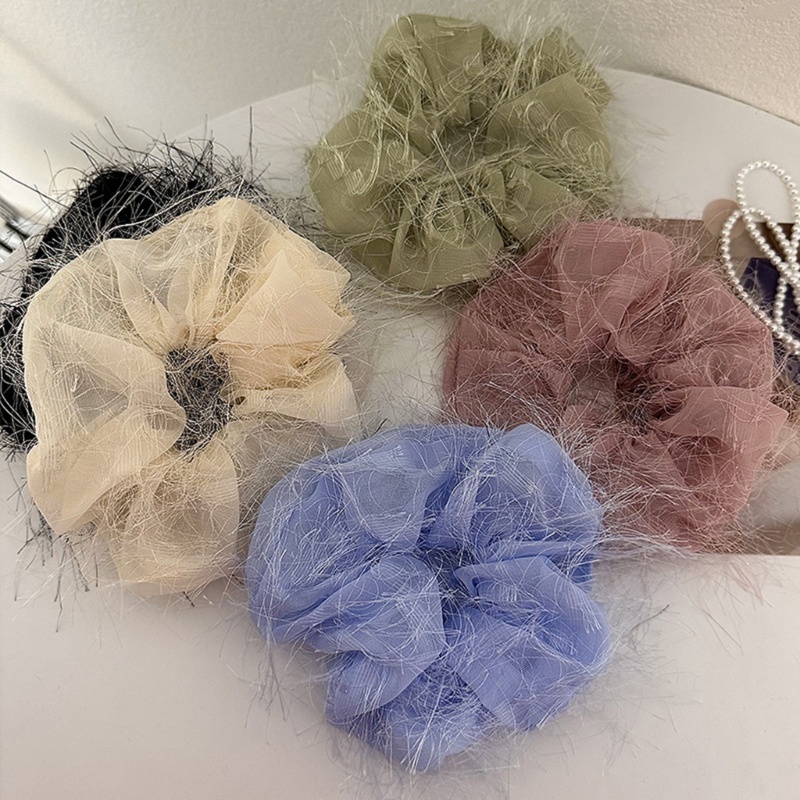 Dây Cột Tóc Scrunchies Cỡ Lớn Thời Trang Xinh Xắn Cho Nữ