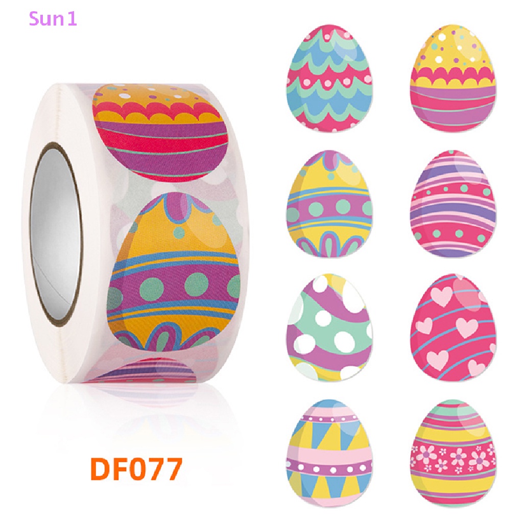 Set 500 Miếng Dán Tự Dính Trang Trí Tiệc Hình Thỏ Phục Sinh