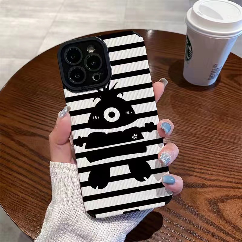 Ốp Điện Thoại TPU Dẻo Họa Tiết Quái Vật Dễ Thương Chống Sốc Cho Iphone 14 Plus 13 Pro Max 12 Mini 11 X Xs Xr 8 7