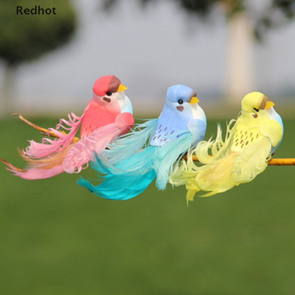 &lt; Redhot &gt; Chim Giả Bằng Xốp Nhiều Màu Trang Trí Sân Vườn Chim Cảnh Bãi Cỏ