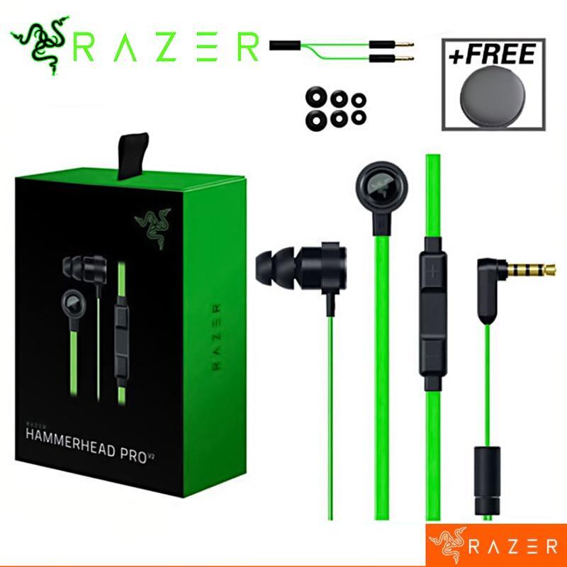 Tai Nghe Chơi Game 2023 Razer Hammerhead Pro V2 HIHI Âm Thanh Nổi Siêu Trầm Giảm Tiếng Ồn Có Mic