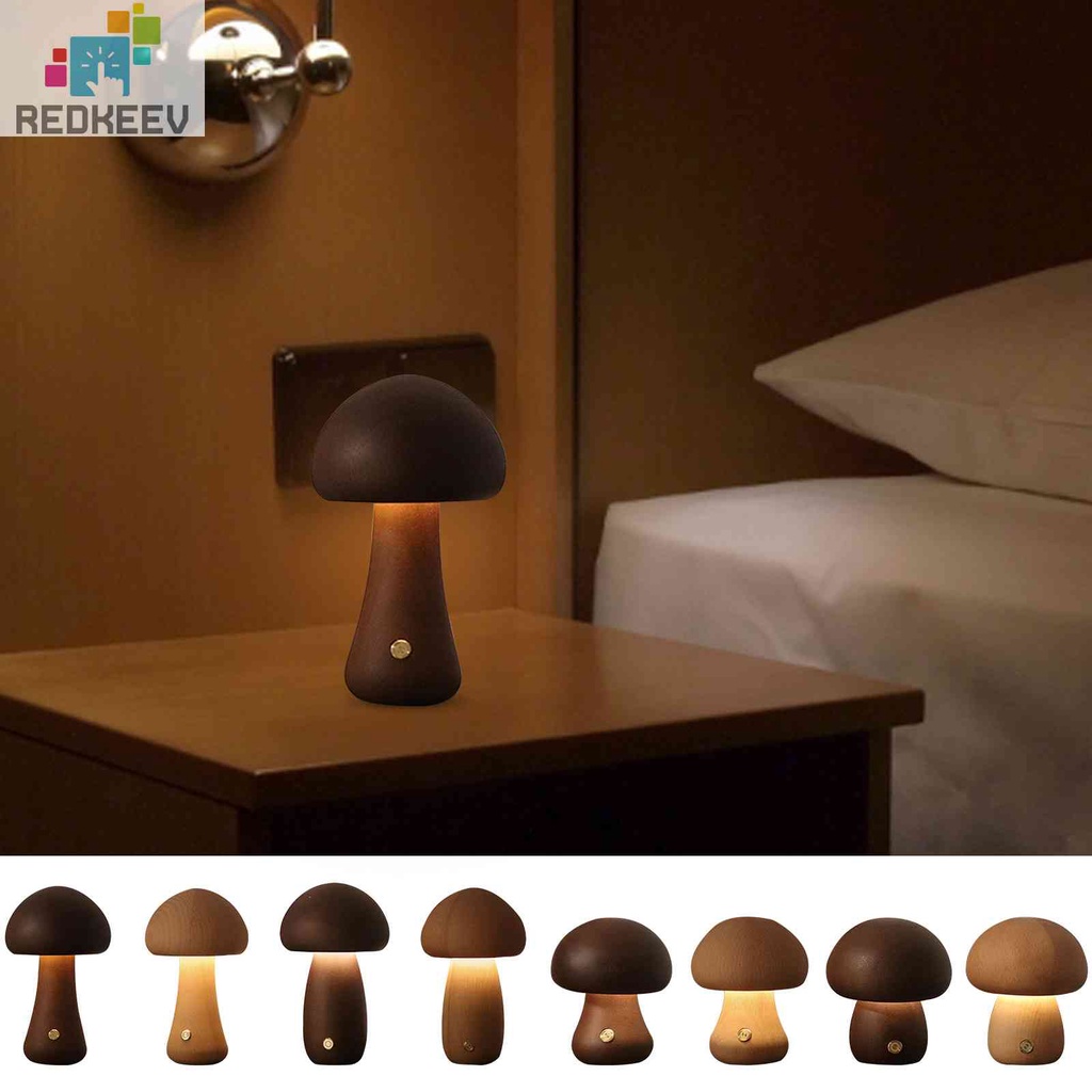 Đèn Ngủ Để Bàn Hình Cây Nấm 450mAh Sạc Cổng USB Dùng Làm Quà Tặng Đám Cưới