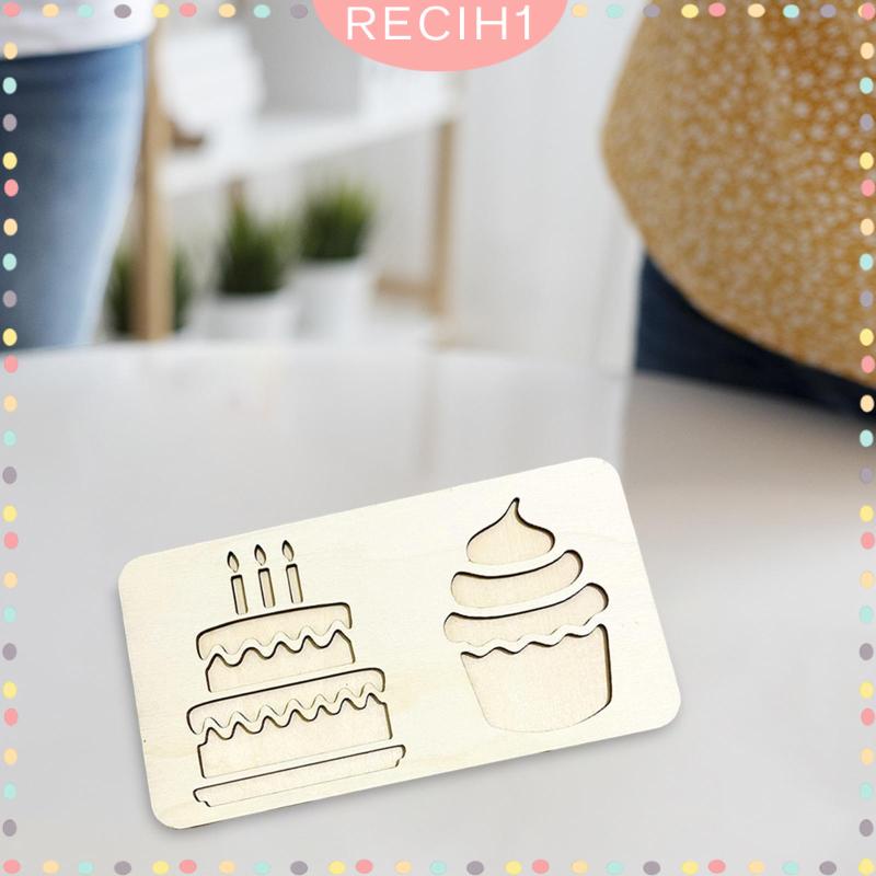 [Recih] Khay Cảm Biến Montessori Bằng Gỗ Hoạt Động Kỹ Năng Động Cơ Đồ Chơi Giáo Dục Cho Trẻ Em