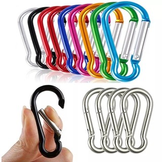 Set 20 Móc Khóa Chữ D Mini Bằng Hợp Kim Sử Dụng Hàng Ngày / Cắm Trại Ngoài Trời