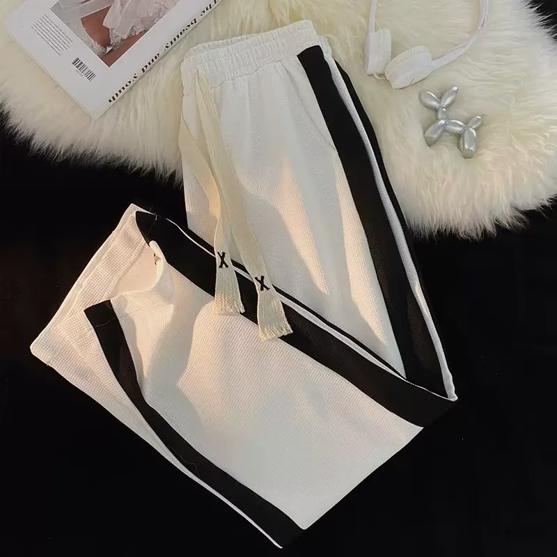 Quần ống rộng Màu Tương Phản Phong Cách Hàn Quốc Thời Trang Xuân Hè Mới Cho Nam